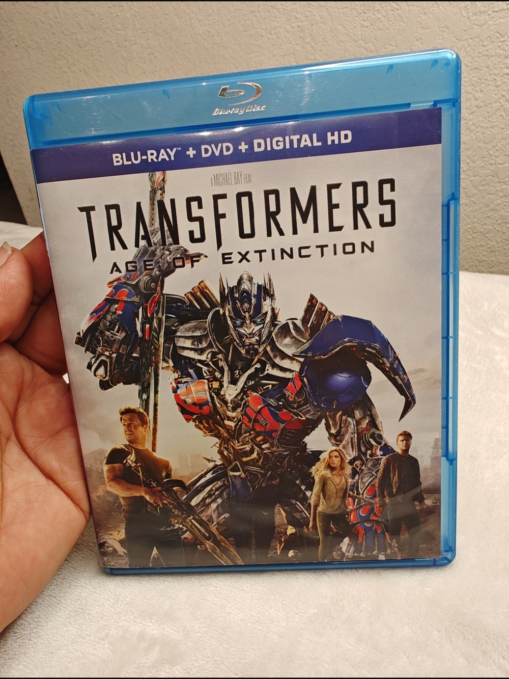 Transformers: Age of Extinction Blu-ray + DVD + Digital HD - Blue Case